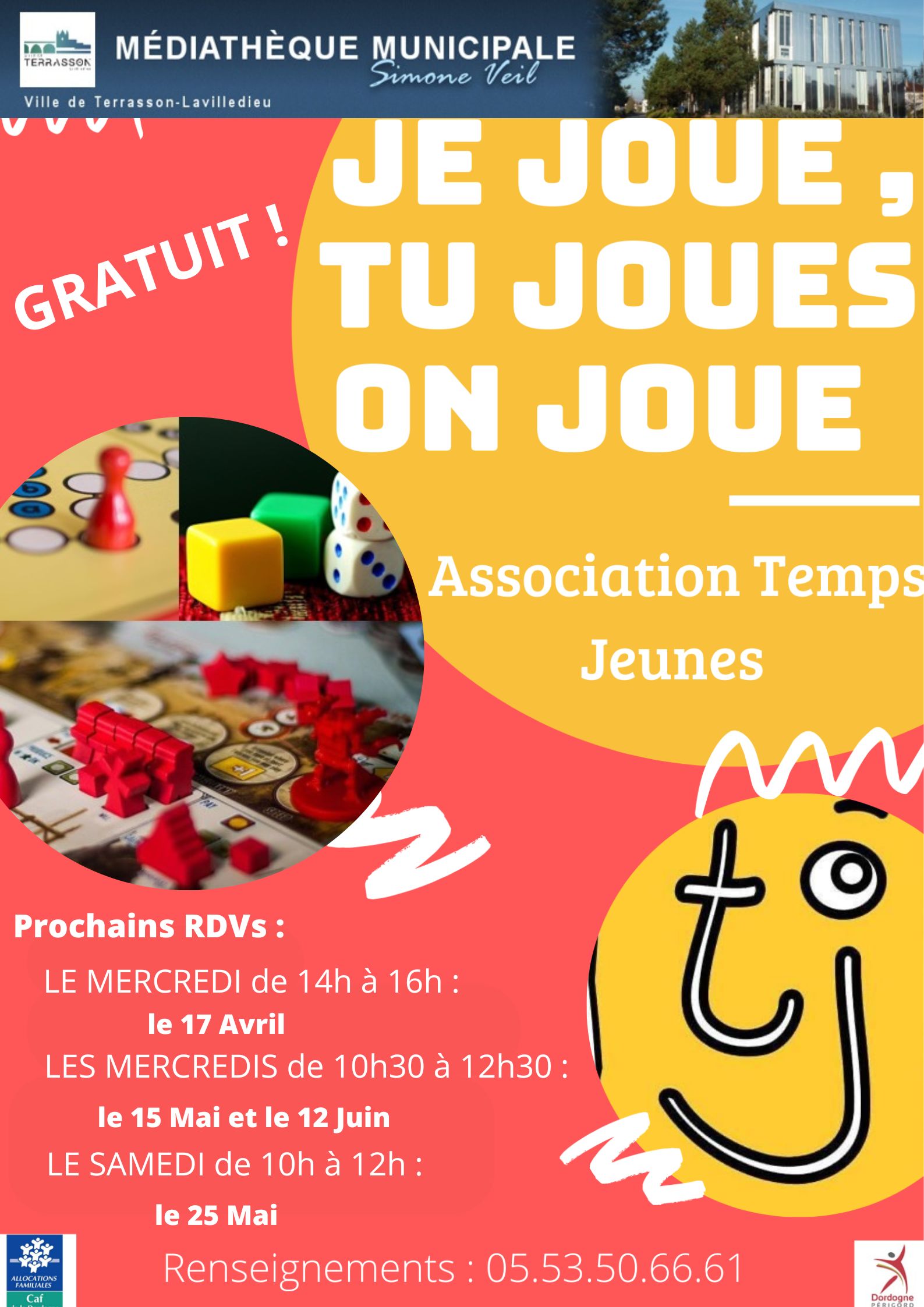 Affiche A3 Dates Jx Tps Jeunes fin 042024